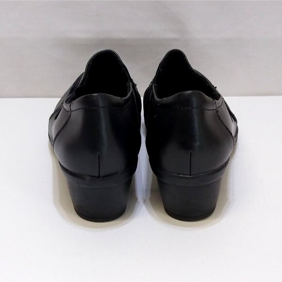 Magellan Outdoors Leather Upper Slip-On Ankle Booties Putian Women Size 8M Black - Picture 4 of 7